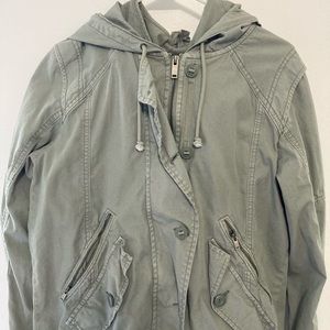 American Eagle Army Jacket with Detachable Vest